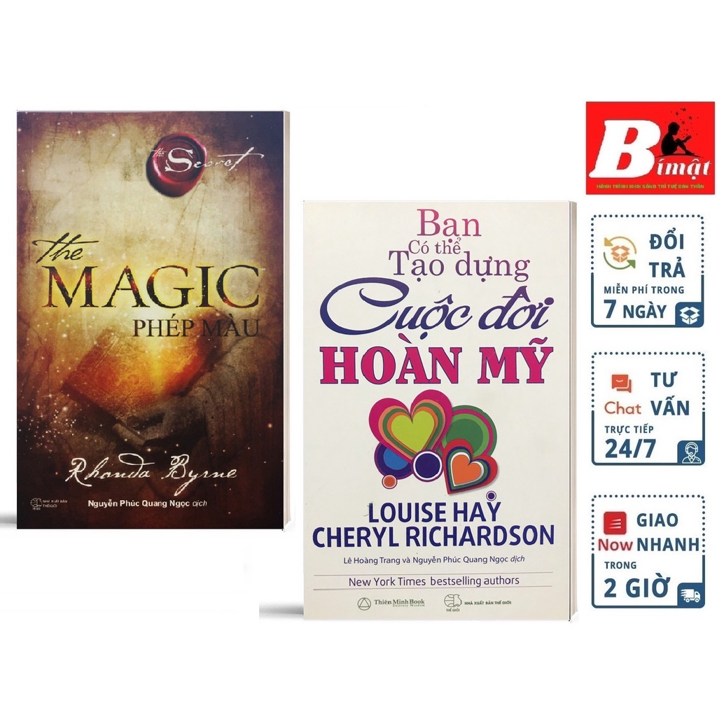 Sách - Combo The Magic Phép Màu + Bạn Có Thể Tạo Dựng Cuộc Đời Hoàn Mỹ