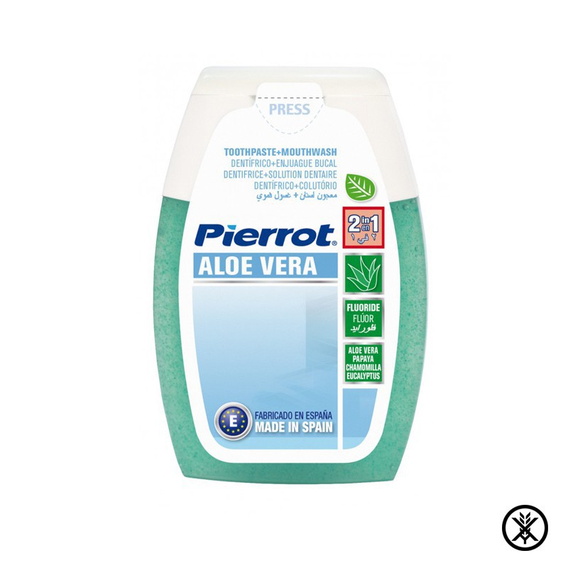 Kem đánh răng 2 trong 1 PIERROT ALOE VERA 2 IN 1