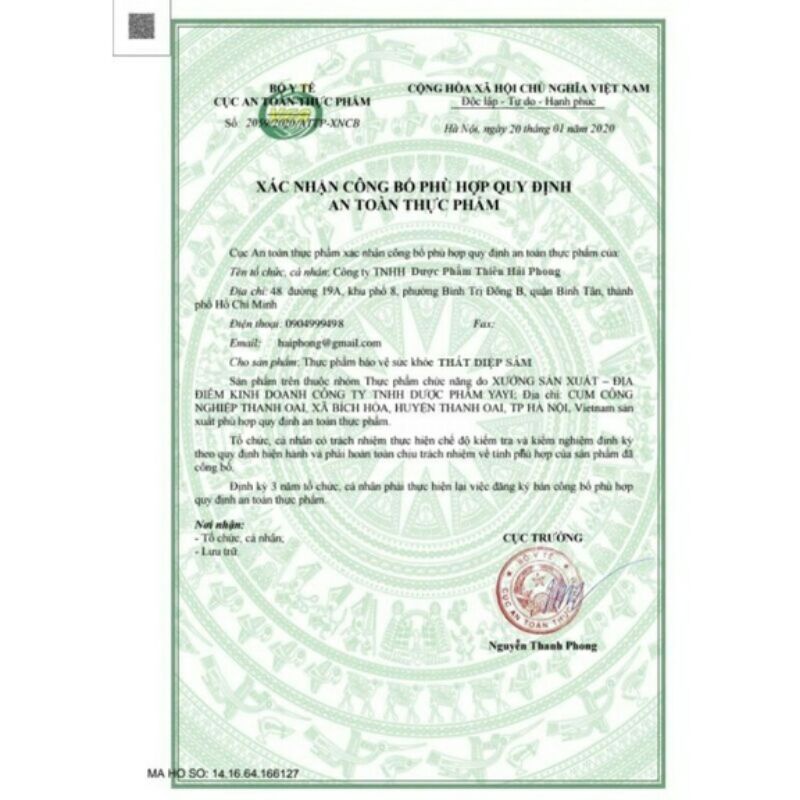 Thất diệp sâm vỉ malaysia