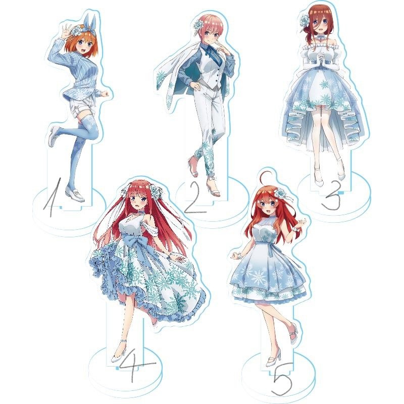 Mô hình nhân vật mica acrylic standee Gotoubun no Hanayome ver DẠ HỘI Nhà có năm nàng dâu in hình anime chibi