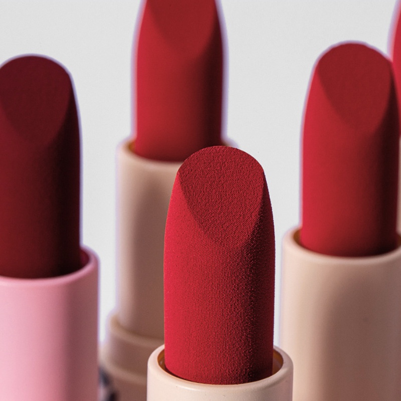 [Hàng mới về] Son môi HUAXIXI chất nhung lì lâu trôi dưỡng ẩm không phai vỏ ống tròn họa tiết da báo