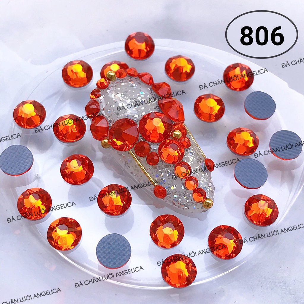 Đá Nail Chân Lưới  16 Khía Hyacinth Trang Trí Móng ANGELICA 806
