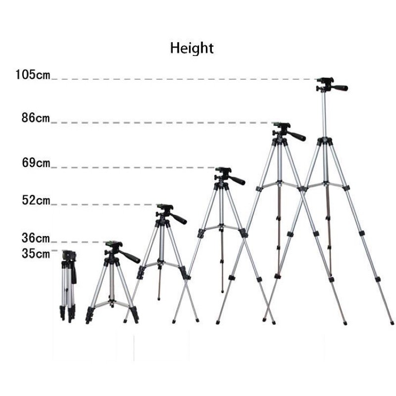 Giá Đỡ Điện Thoại, Chụp Hình, Livestream Tripod 3110, Tripod 3120 Đa năng