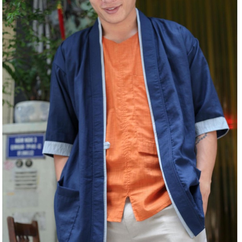 Áo Khoác Kimono Linen (đũi)_BL07_0102