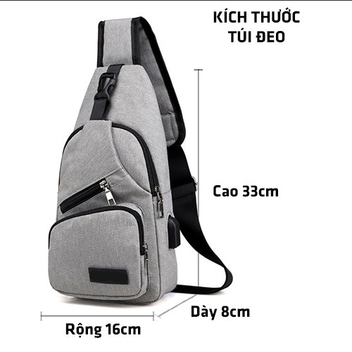 Thời trang mới năm 2023，Túi Đeo Chéo Nam Nữ Balo Cặp Bao Tử Mini Thể Thao Hàn Quốc Đi Chơi Đi Học Đi Làm