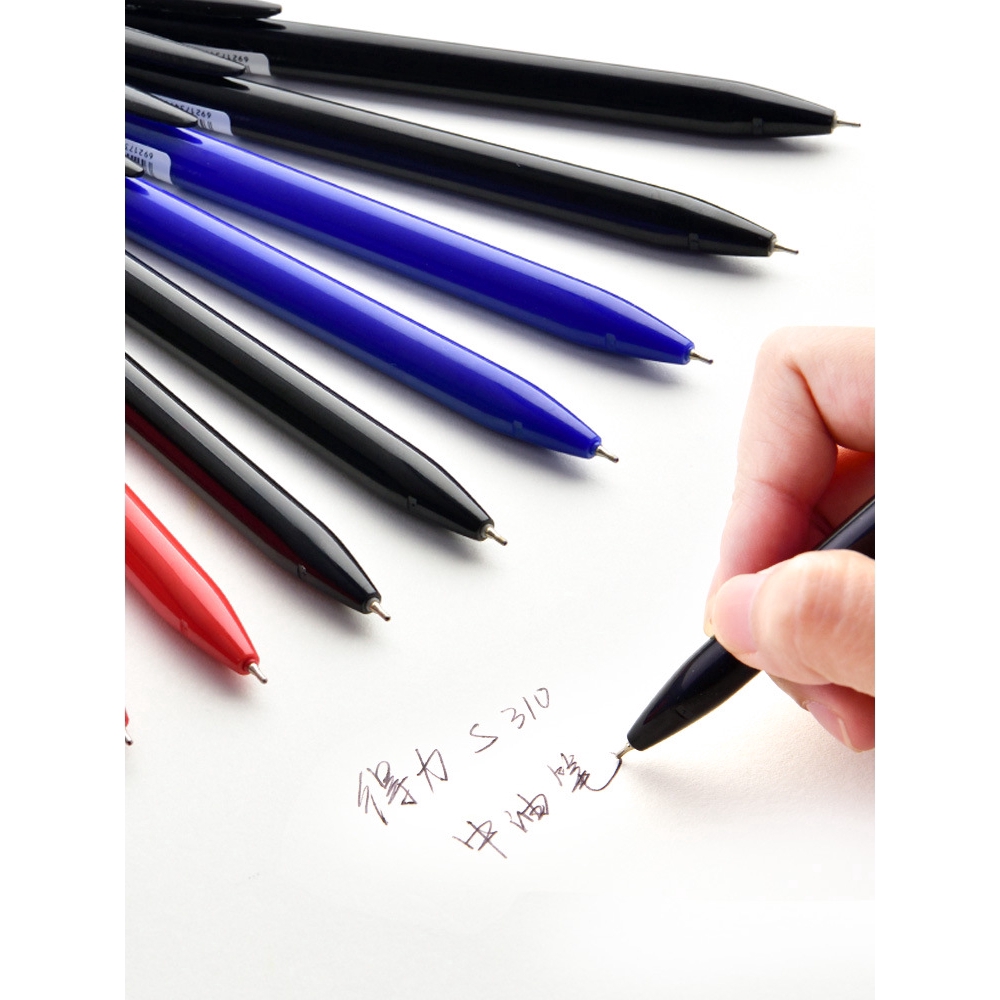 Deli Ballpoint Pen Push Type for Students S310