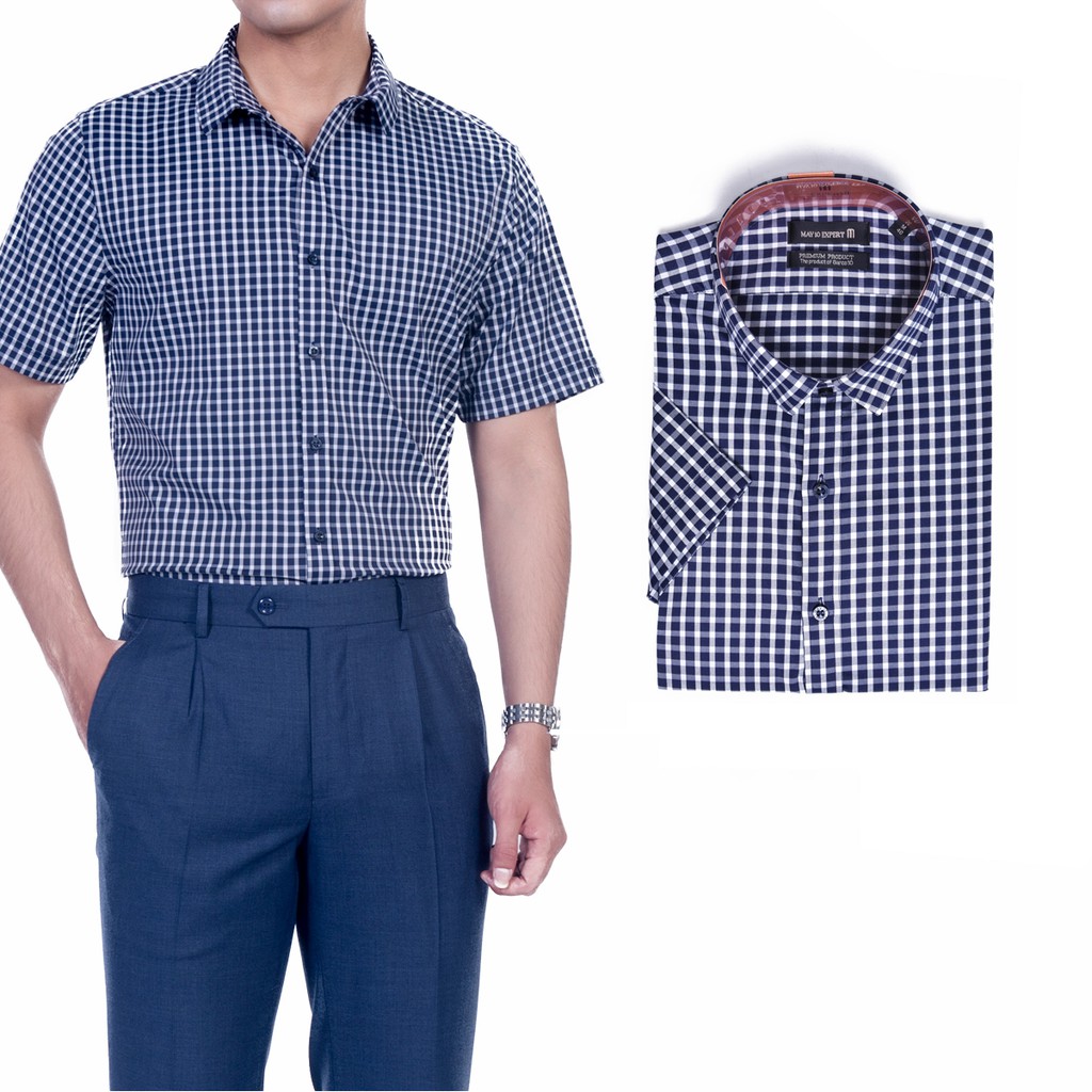 Áo sơ mi nam cộc tay chất liệu SPUN v⚡𝑴𝑨𝒀 10 𝑪𝒉𝒊́𝒏𝒉 𝒉𝒂̃𝒏𝒈⚡ mã SM0619ON 293