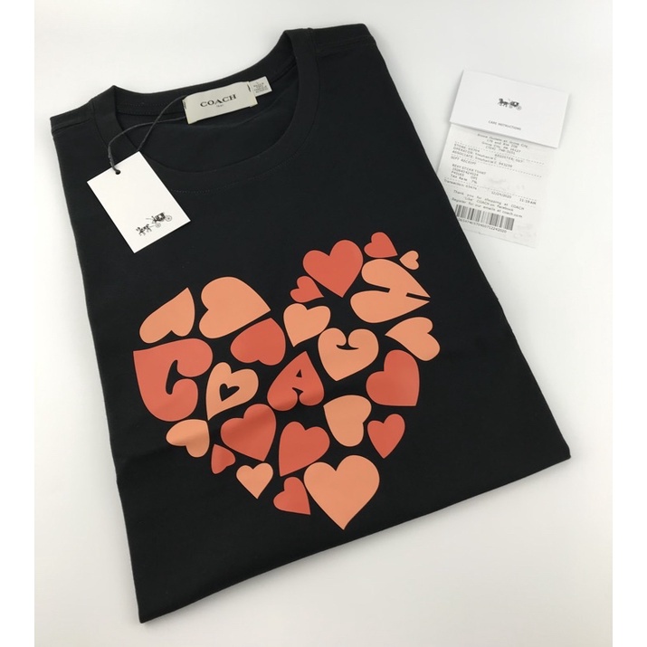 Áo Thun cotton Cổ Tròn Ngắn Tay In Logo love Thời Trang Unisex