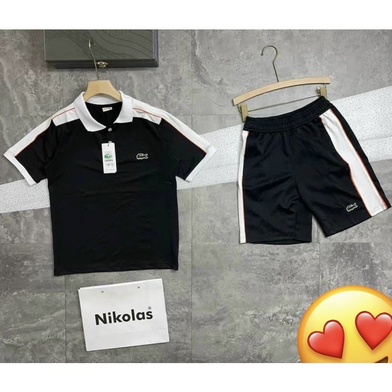 Đồ bộ chơi thể thao thời trang nam, Bộ cộc mùa hè có hoạ tiết phong cách hàn quốc cotton btshop từ M đến xxl