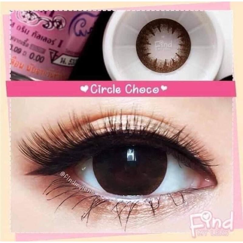 Lens (kính áp tròng) choco tự nhiên sử dụng 1 năm