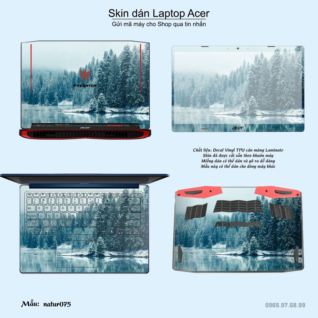 Skin dán Laptop Acer in hình thiên nhiên nhiều mẫu 3 (inbox mã máy cho Shop)