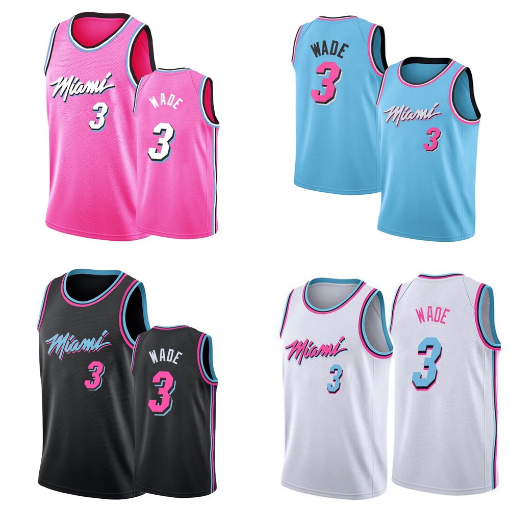 Áo đồng phục bóng rổ Nba Miami 3 Dwyane Wade