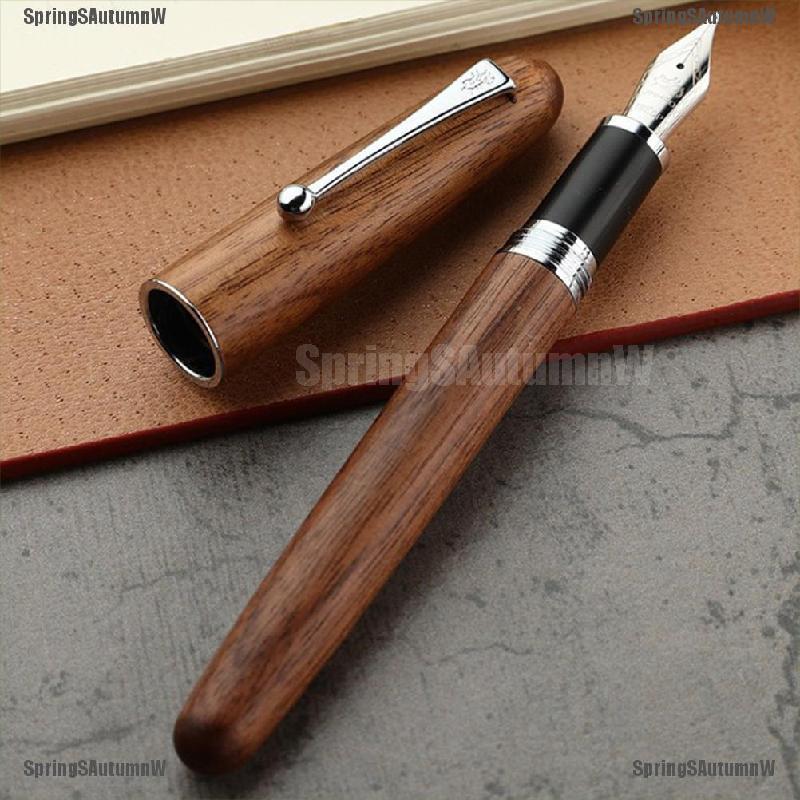Bút máy vỏ gỗ hồng/gỗ xoan đào 0.7mm