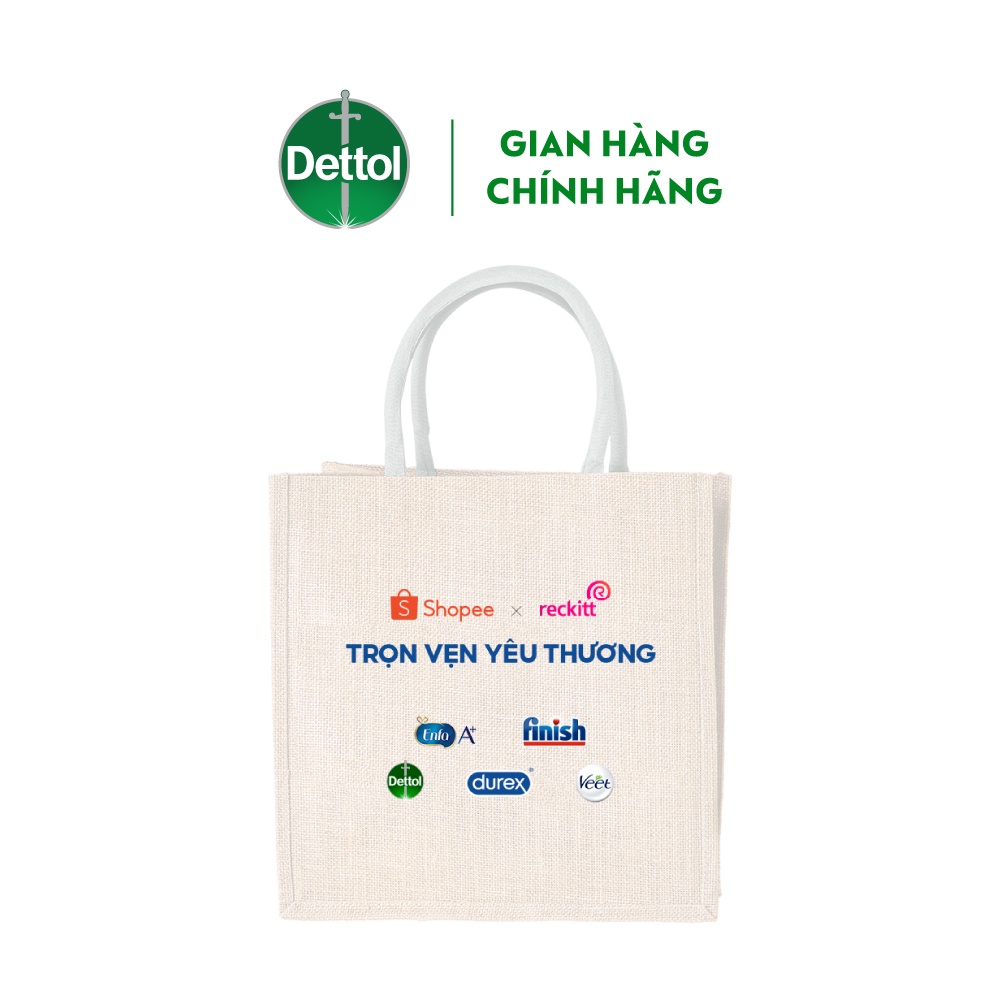 [Mã FMCGDET81 - 8% đơn 150k] [Qùa tặng độc quyền Dettol] - Túi canvas Dettol cao cấp