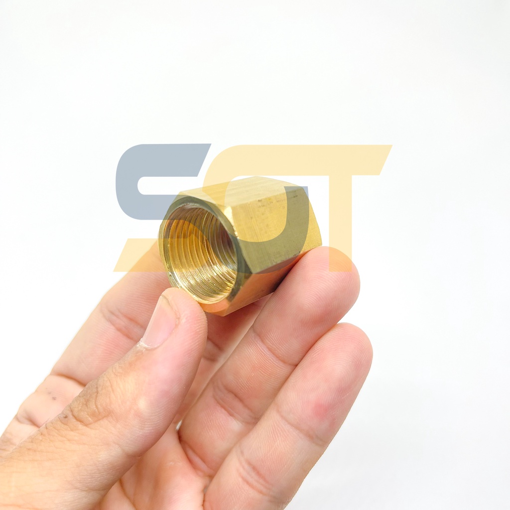 Măng sông, nối ren thau, nối hai ren trong [100% ĐỒNG THAU] (Brass pipe fitting socket reducing coupling) Bằng đồng