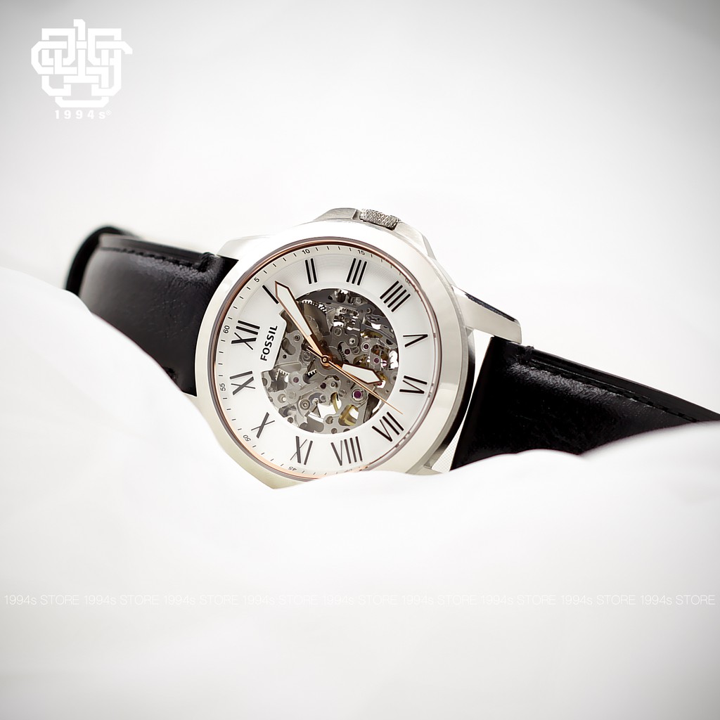 Đồng hồ nam Fossil ME3101 máy cơ Automatic, dây da thật, chống nước 50m, hàng chính hãng