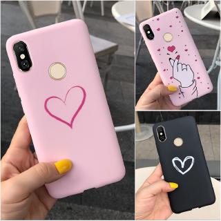 Ốp điện thoại dẻo in hình trái tim cho XiAOMi Mi A1 A2 LiTE REDMi S2 NOTE 3 4X 4A 5 PLUS