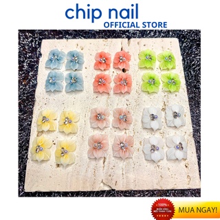 Hoa bột nail, Hoa gắn móng chân siêu xinh