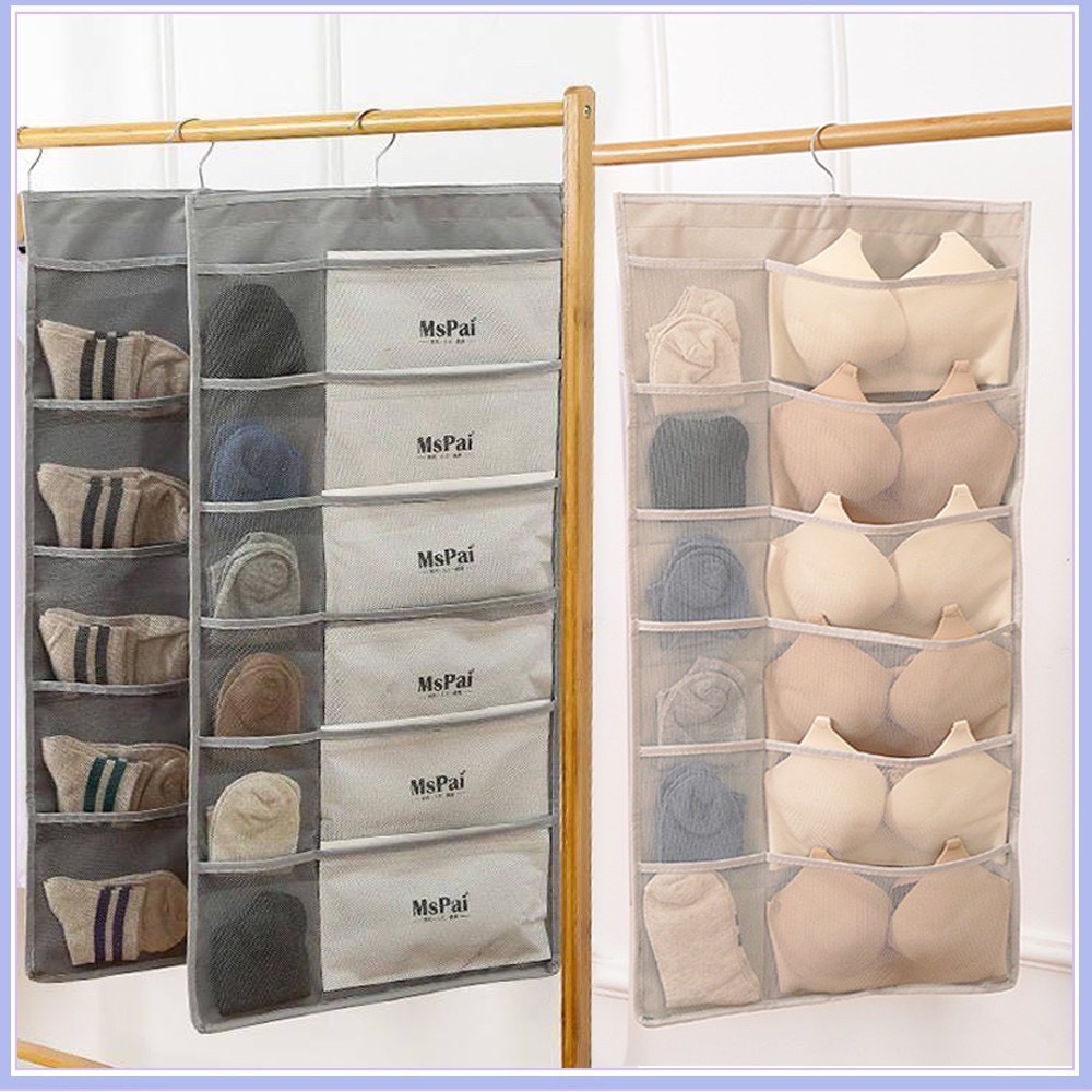 Túi treo đồ lót, treo tất 2 mặt 30 ngăn hàng cao cấp loại 1