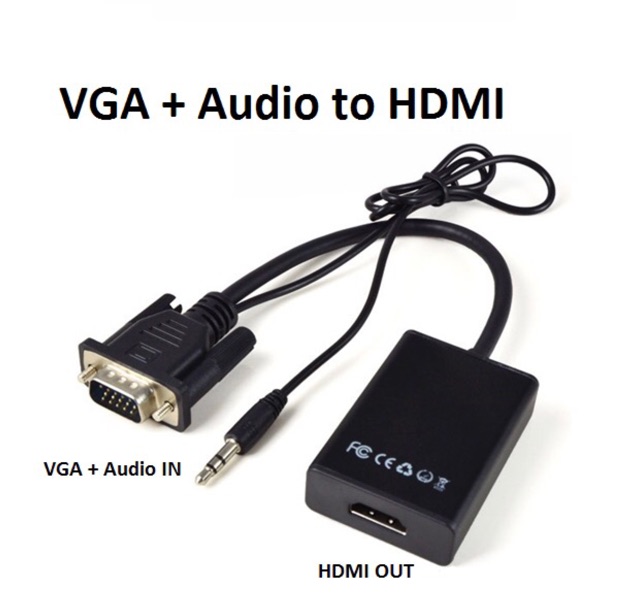 Cáp chuyển vga sang hdmi có âm thanh