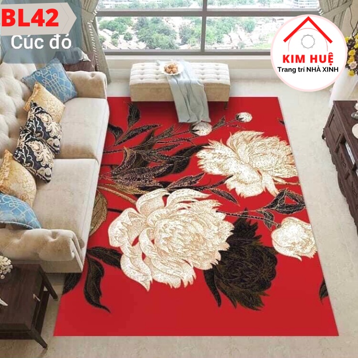 Thảm trải sàn nỉ lì Bali, Thảm phòng khách size 2mx3m , 1m6x2m3 và 1m4x2m ( nhiều mẫu )