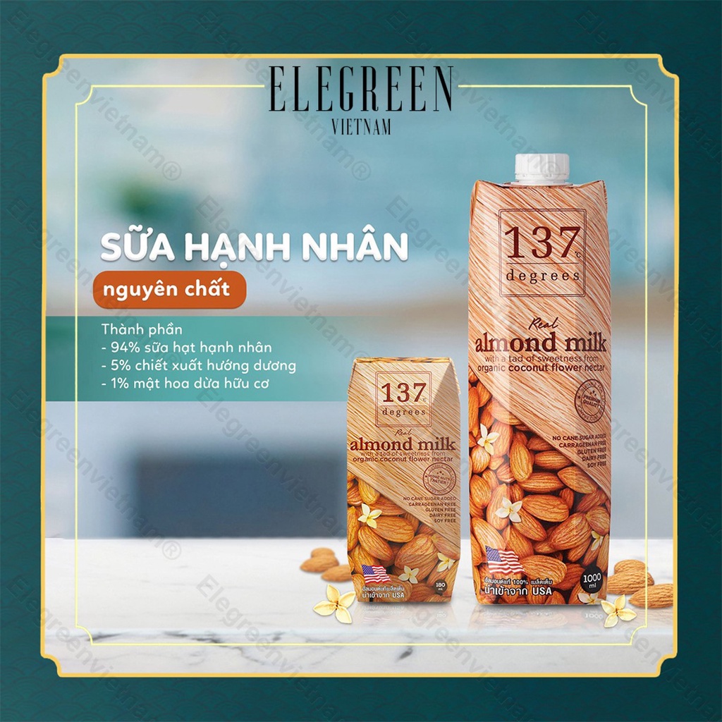 Sữa hạt không đường , Sữa hạt dinh dưỡng 137 DEGREES