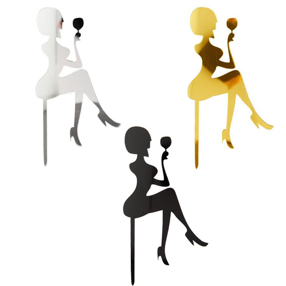 YNATURAL Topper Trang Trí Bánh Kem Hình Cô Gái