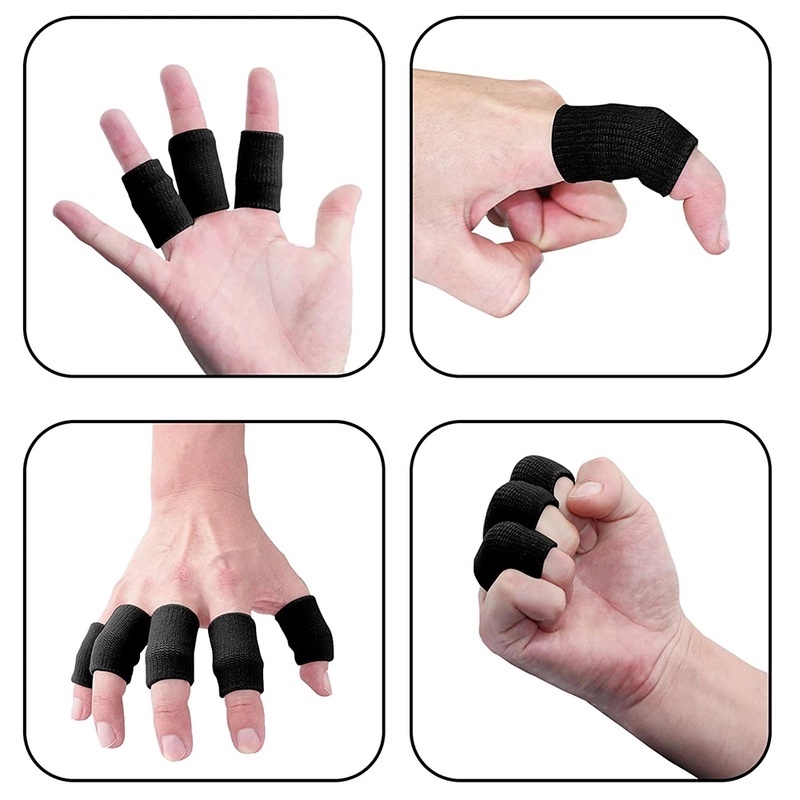 Set 10 Băng Nén Co Giãn Bảo Vệ Ngón Tay Khi Chơi Thể Thao