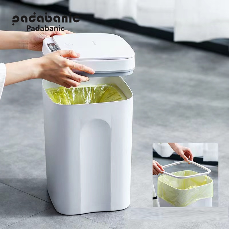 Thùng rác thông minh Padabanic 16L , 14L cảm ứng tự động đóng mở tiện lợi sang trọng , hợp vệ sinh