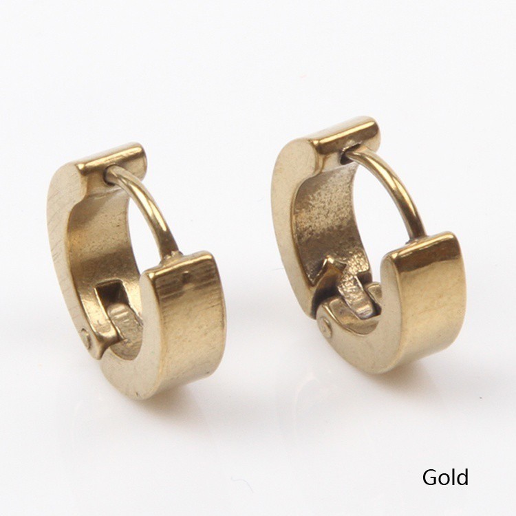 Bông Tai Unisex Bằng Thép Không Gỉ Sang Trọng ( 4 Màu )