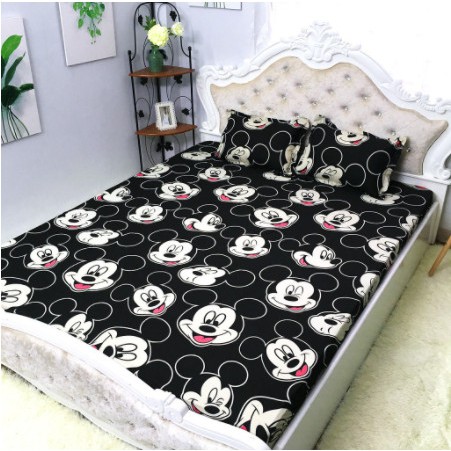 Ga trải giường bo chun 1m6x2m vải cotton poly,chọn mẫu ngay trên bài đăng,vườn thú