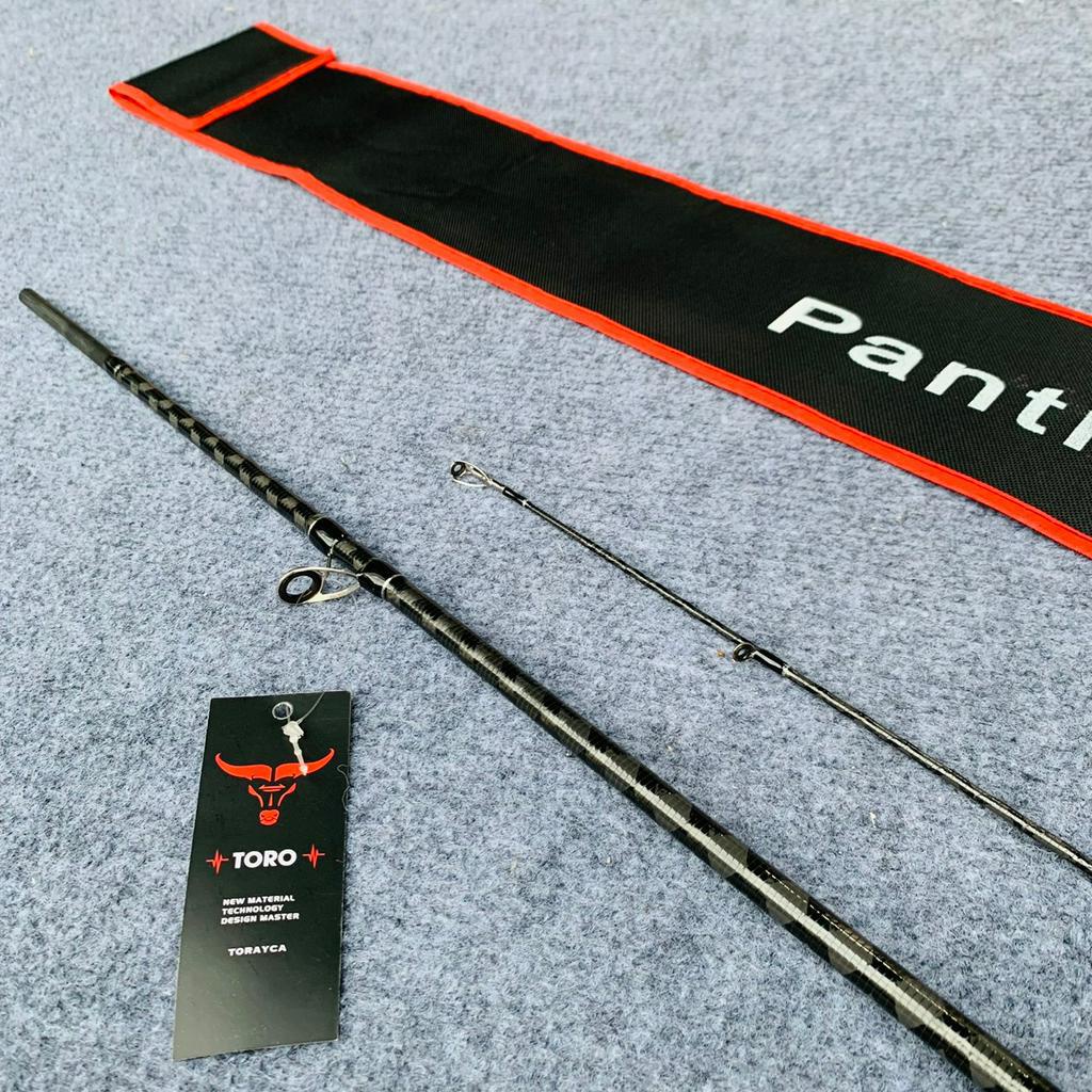 Combo lure ngang cần toro panther và máy ngang cermeo kèm dây dù pe sw thích hợp câu cá lóc, chẽm,...