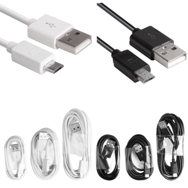 Dây Cáp Sạc Truyền Dữ Liệu Micro Usb Dài 1 / 2 / 3m Cho Android