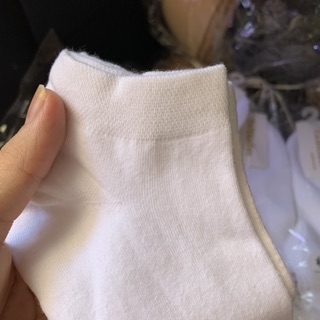 Tất trơn màu đen trắng