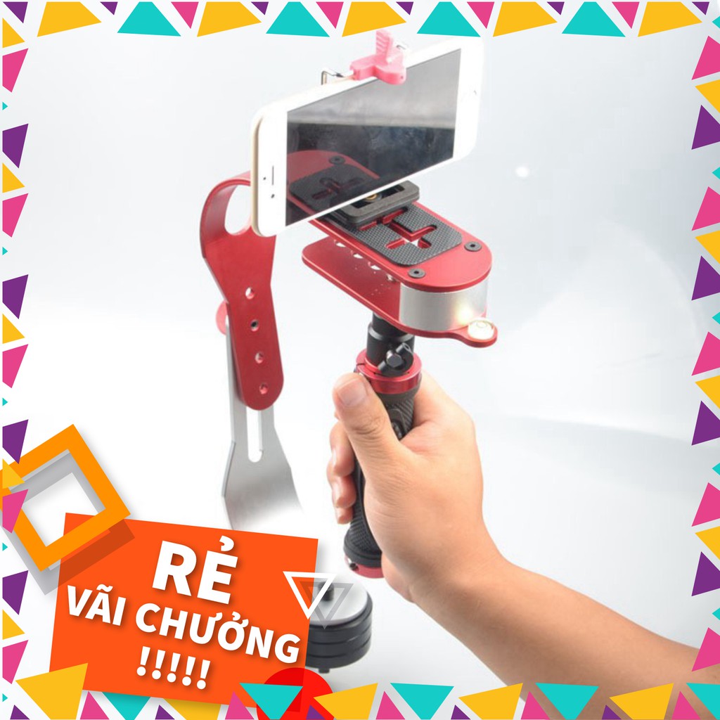 [SALE] [ELPSJUNE hoàn 30k xu] Tay cầm chống rung - Stabilizer Steadicam cho camera hành trình, hành động, điện thoại .