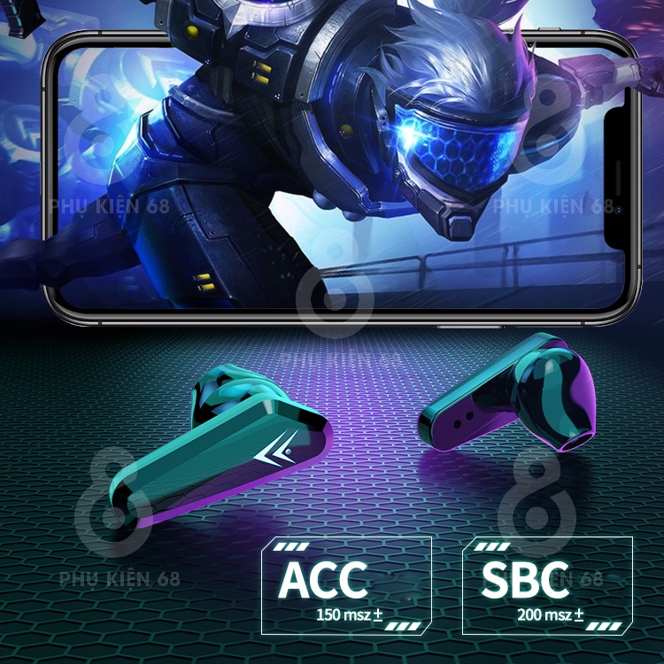 Tai nghe bluetooth Gaming M10 TWS 5.2 Tai nghe không dây bass mạnh mẽ có mic , độ trễ cực thấp,âm thanh đỉnh cao