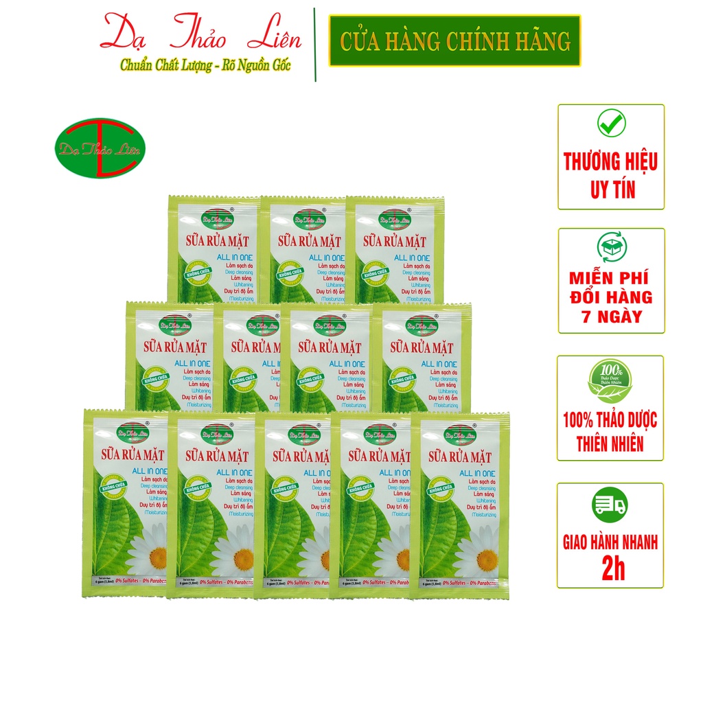 Sữa Rửa Mặt Dạ Thảo Liên 5,8g 6ml | Da Thao Lien Facial Cleanser 5.8g 6ml