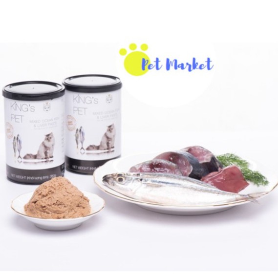 [Sỉ LH] Pate King Pet cho Chó Mèo- 4 mùi vị (Đùi Gà, Cá Hồi, Giò heo hầm và HH Cá)