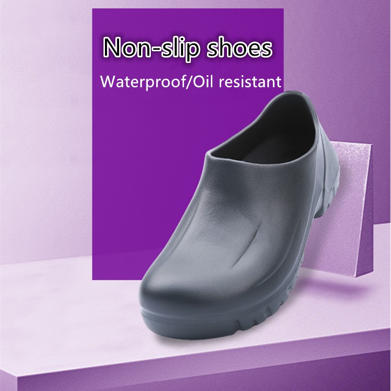 Nam Nữ Giày Slip-on Nhà Bếp Chống Dầu Chống Thấm Nước Đầu Bếp Giày Nhà Bếp Giày An Toàn Chống Trượt 