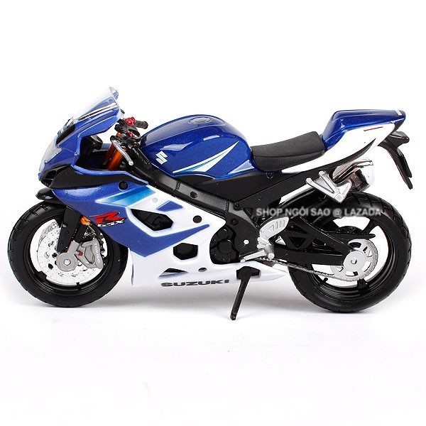 XE MÔ HÌNH 1:18 MOTO SUZUKI GSX1000 - XANH - 8866