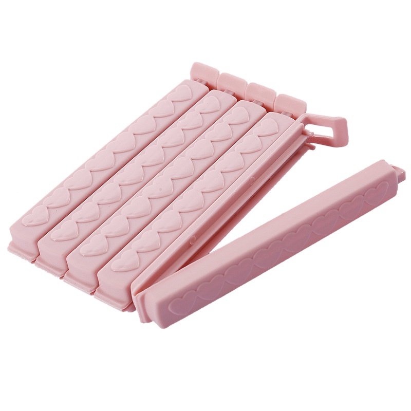 Set 5 Kẹp Miệng Túi Bảo Quản Thực Phẩm Bằng Nhựa Màu Sắc Xinh Xắn