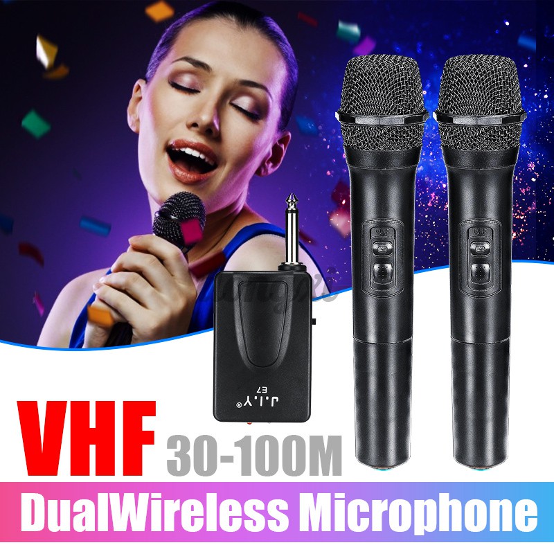 Bộ Micro Hát Karaoke Không Dây Chuyên Nghiệp Kèm Phụ Kiện