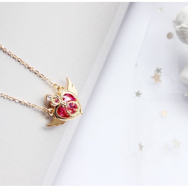 Châm Cài Tóc mạ vàng Hình Gậy Phép Thuật Sakura Hóa Trang Thủ Lĩnh Thẻ Bà