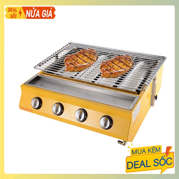 Bếp Nướng Hàu 4 Họng Đốt Bằng Gas ET-K222