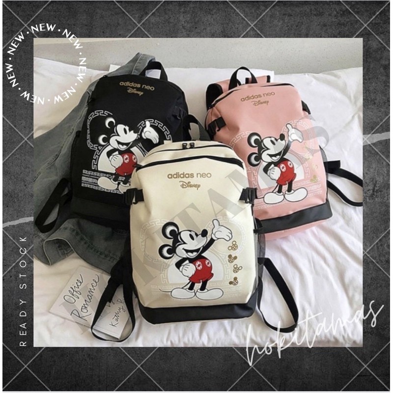 Mới Ba Lô Adidas Neo Hình Chuột Mickey Xinh Xắn