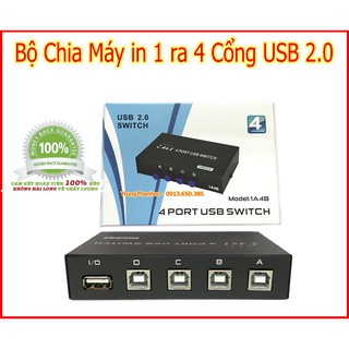 Bộ chia máy in 1 ra 4 cổng usb 2.0
