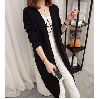 Áo cardigan len dáng dài