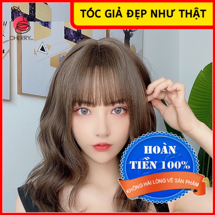 Tóc Giả Đẹp Như Thật Nguyên Đầu, Xoăn, Ngắn Phong Cách Hàn Quốc, Cá Tính, Trẻ Trung (Loại Ngắn)