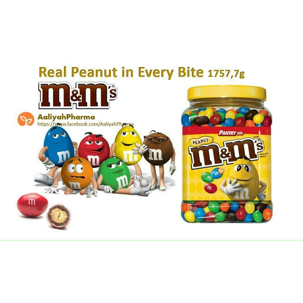 Socola M & M đậu phộng 1,7 kg xuất xứ Mỹ - Socola đậu phộng M&M's Peanut Chocolate
