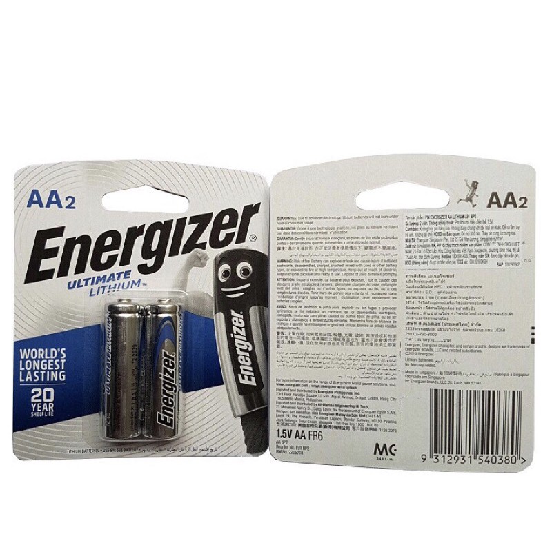 Pin AA Energizer Ultimate Lithium L91